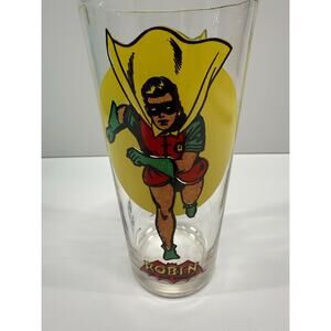 Vintage 1976 Robin The Boy Wonder Pepsi Suoer Series DC Comics Inc Glass
